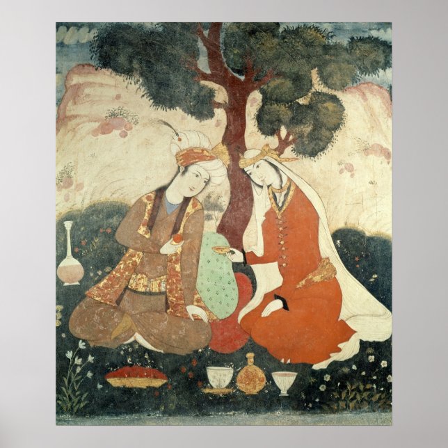 Scene galante från Shah Abbas I-eran Poster (Framsidan)