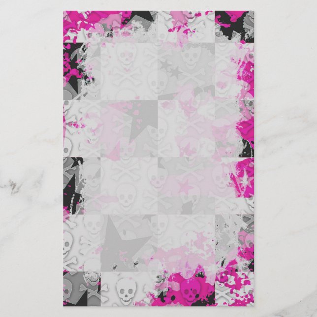 Scene Girl Stationery Brevpapper (Framsida)