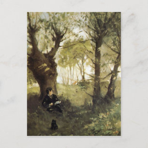 Scene i Auvers av Berthe Morisot Vykort