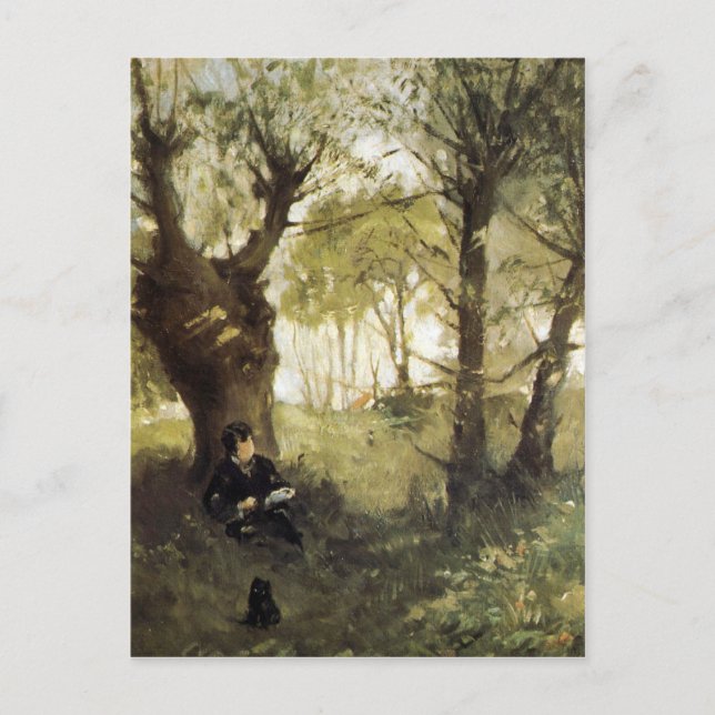 Scene i Auvers av Berthe Morisot Vykort (Framsida)