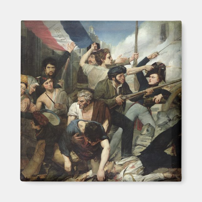 Scenen i 1830-Revolutionen Magnet (Framsidan)