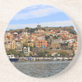 Scenen i Molyvos, Northan Greece Rnd Underlägg