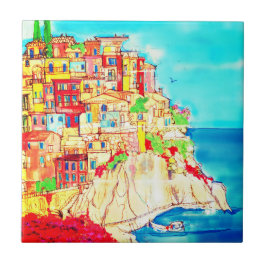 Scenen Kusten i Italien, Contemporary Kakelplatta