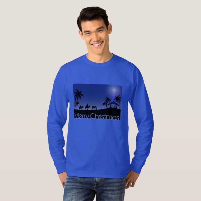 Scenen manar jul Shirt-Manager Wise manar Tee Shirt (Hel framsida)