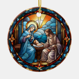 Scenen med fastsatt glasfiende julgransprydnad keramik