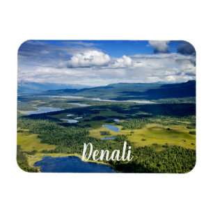 Scenen Sjöar i Denali Magnet
