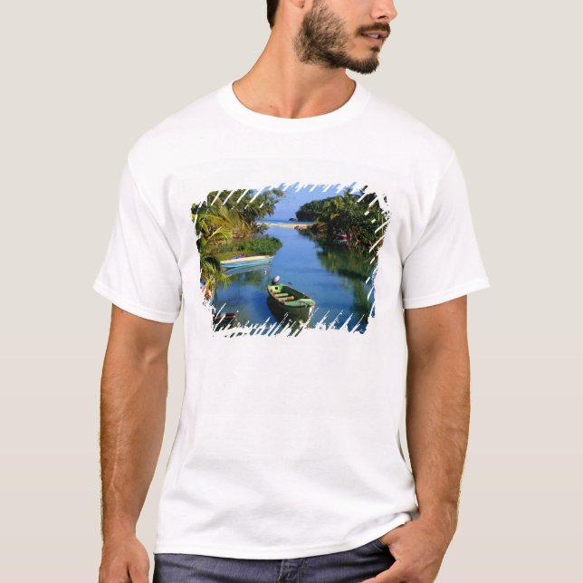 Scenen vid Ocho Rios i Jamaica T-shirt (Framsida)