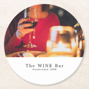 Scenen vin Pub, Vin Pub/Winery Underlägg Papper Rund