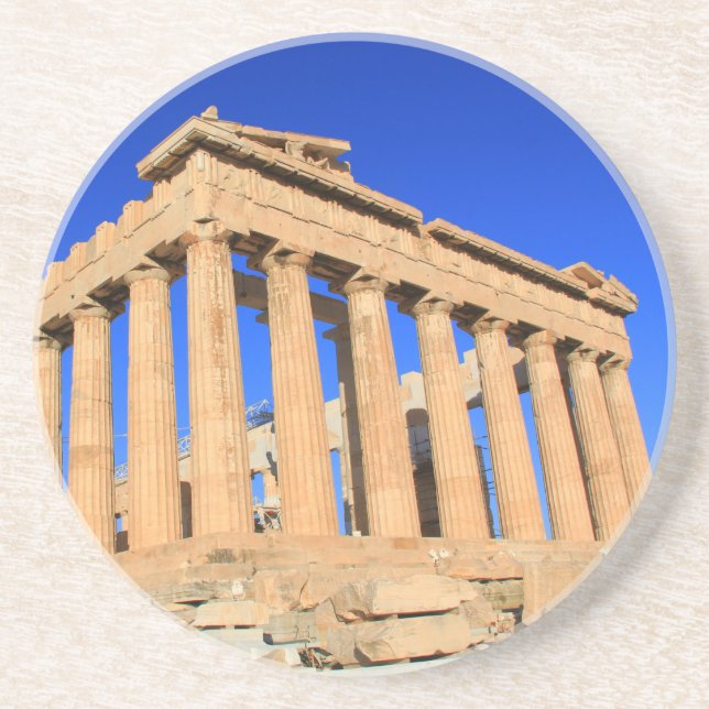 Scener Akropolis i Grekland, Underlägg vid rundan (Framsidan)