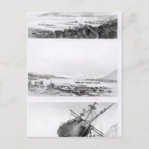 Scener av "Beagle" som repareras Vykort