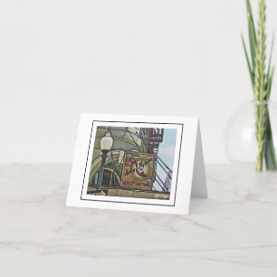 Scener av New Orleans Notecard Tack Kort