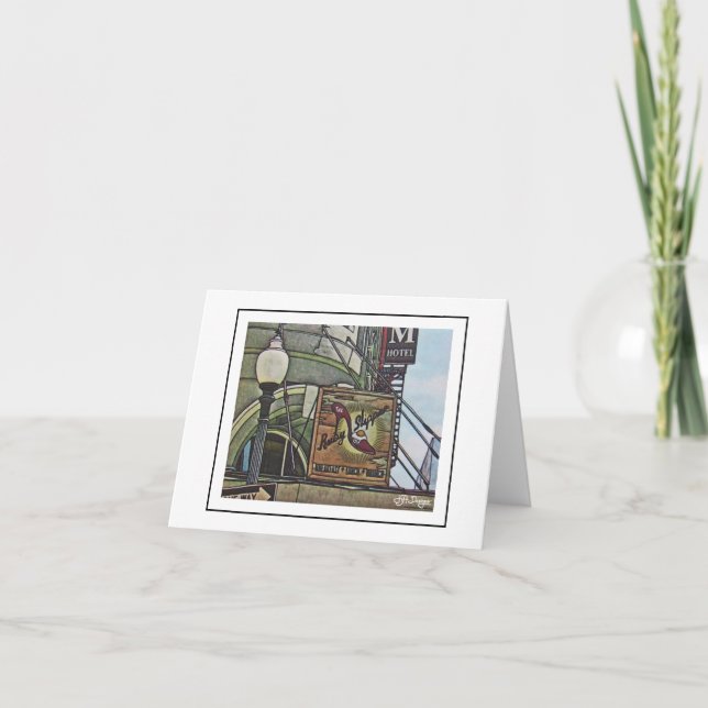 Scener av New Orleans Notecard Tack Kort (Framsida)