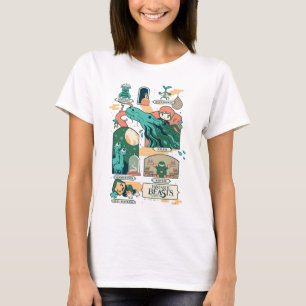 Scener för tecknad av fiktiva Beaster T Shirt