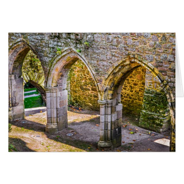 Scener från en Fransk abbey OBS Kort (Framsidan Horizontal)