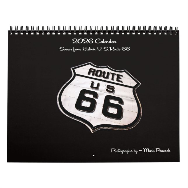 Scener från historiska Route 66 Kalender (Omslag)