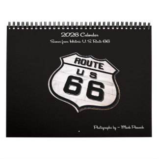 Scener från historiska Route 66 Kalender