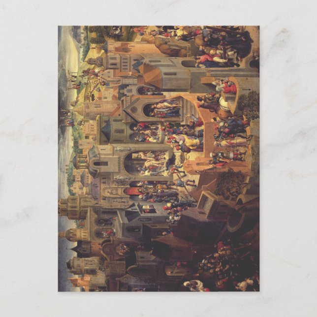 Scener från Kristi Crucifixion Vykort (Framsida)