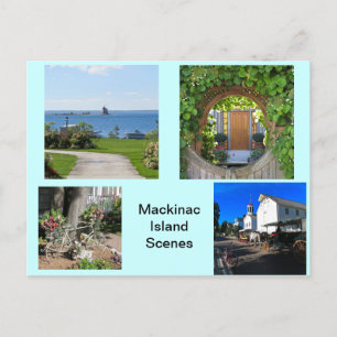 Scener från Mackinac Island Vykort