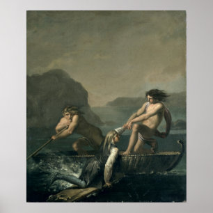 Scener från Niels Klims underjordiska resa Poster