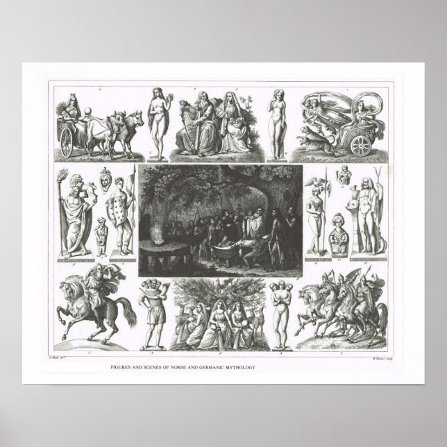 Scener från Norse och germanisk mytologi Poster (Framsidan)