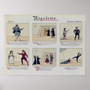 Scener från operan "Rigoletto" Poster