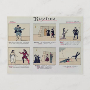 Scener från operan "Rigoletto" Vykort