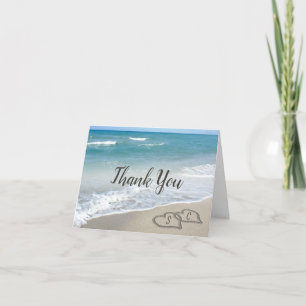 Scener Hearts in the Sand Beach Wedding Tack Kort