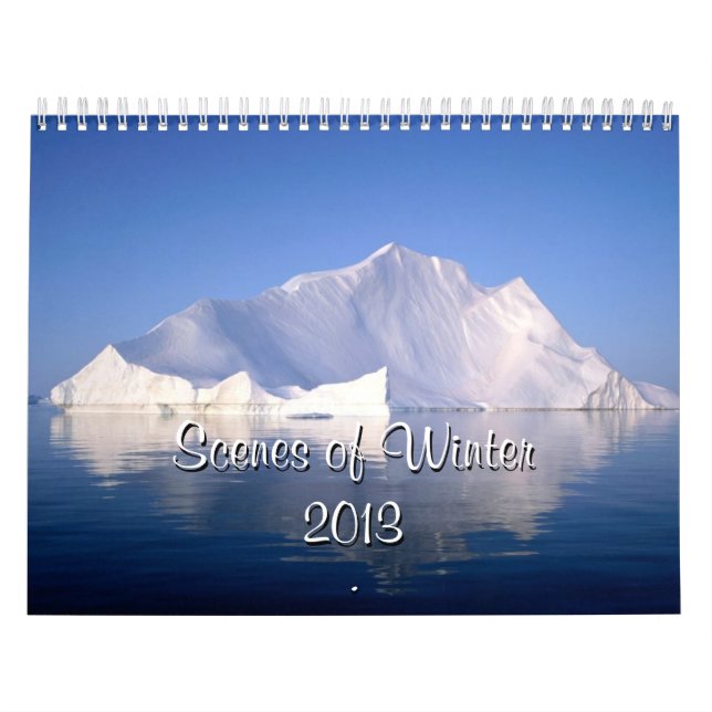 Scener i kalendern för vinter 2013 kalender (Omslag)