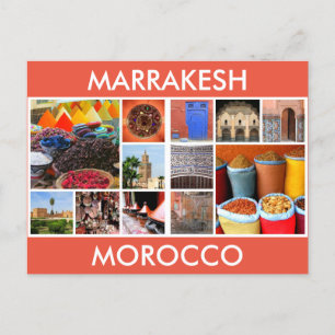 Scener marrakesh Morocco Vykort