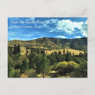 Scenery by the Snake River, OR Postcard Vykort