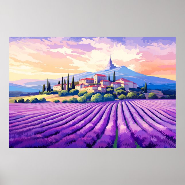 Scenery Panoramic Prairie liggande natur Poster (Framsidan)