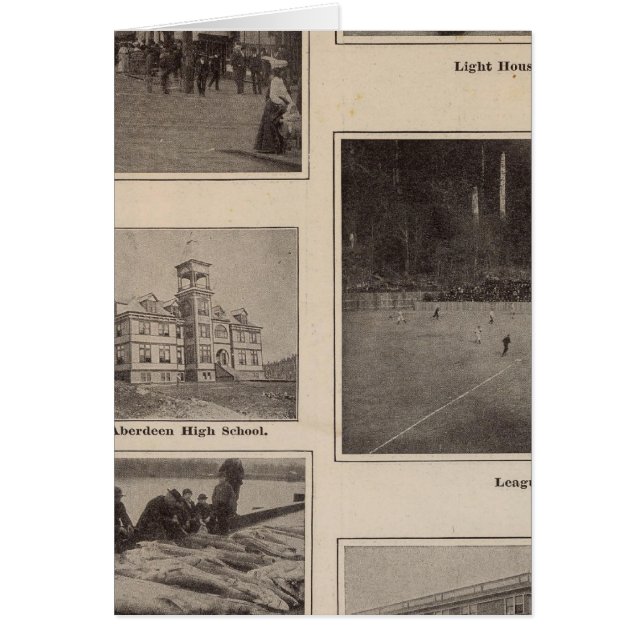 Scenes Aberdeen, Washington Hälsningskort (Framsidan)