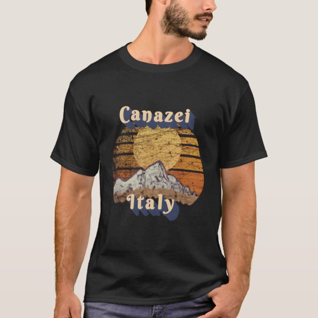 Scenes Canazei Italien T Shirt (Framsida)