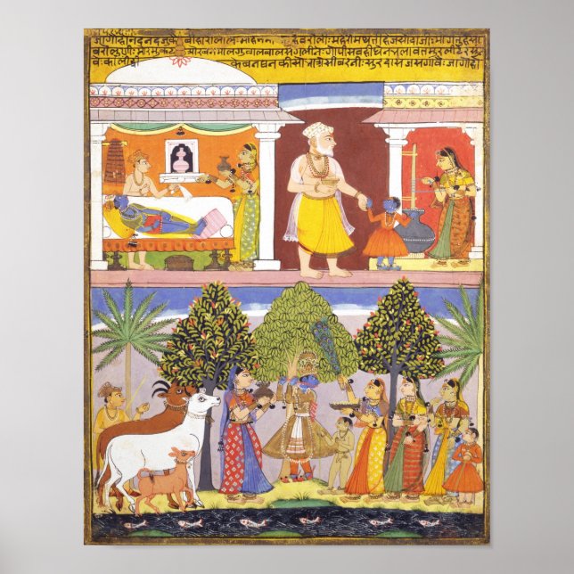 Scenes från Krishnas barndom Poster (Framsidan)
