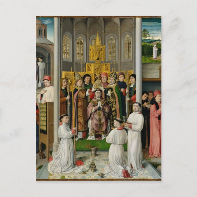 Scenes från Life of Saint Augustine Vykort (Framsida)