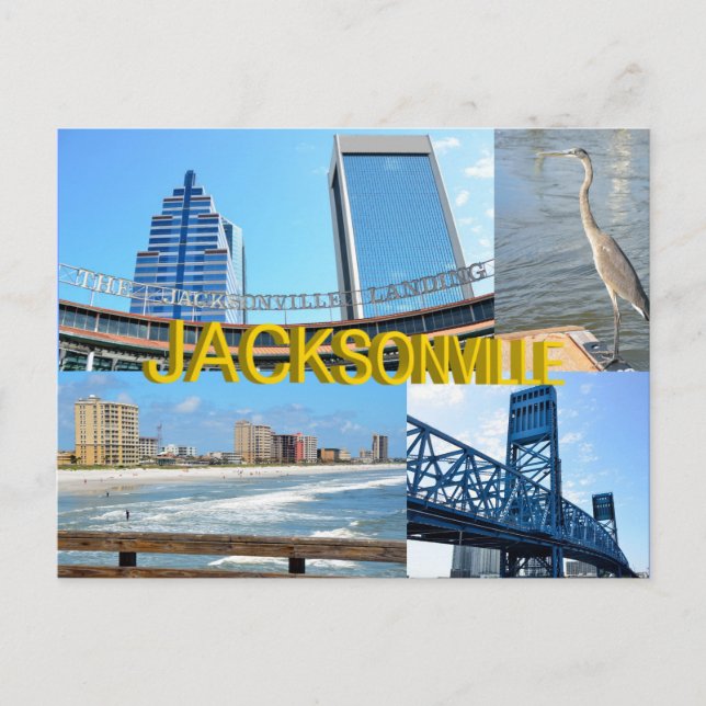 Scenes of Jacksonville, Florida Vykort (Framsida)