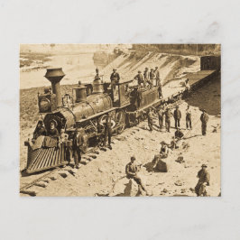 Scenes on Union Pacific Railroad Sepia Vykort