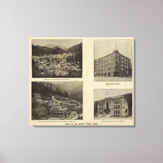 Scenes, Wallace, Idaho Canvastryck (Framsida)