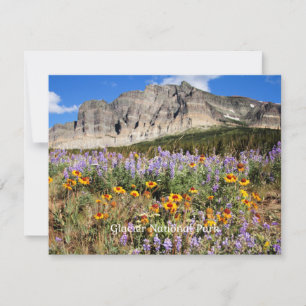 Scenfotografi av Glacier National Park Kort