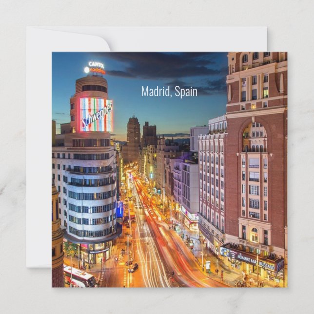 Scenfotografi i Madrid, Spanien. (Framsida)