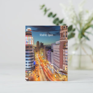 Scenfotografi i Madrid, Spanien. Vykort