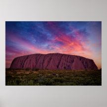 Scenfotografi - Uluru vid solnedgång