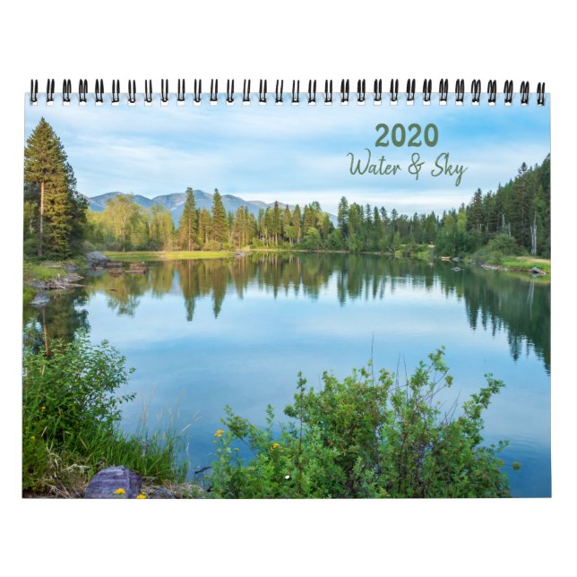 Scenfotokalender för vatten & Himlar Kalender (Omslag)