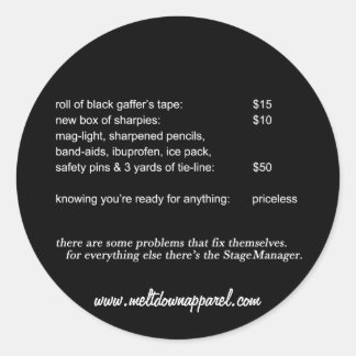 Scenhanterarfästpunkter (runda) runt klistermärke