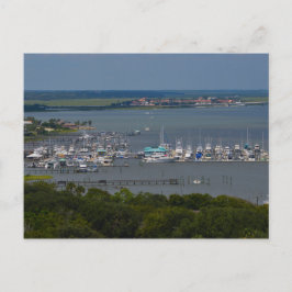 Scenia Aerial View of Florida Marina Vykort