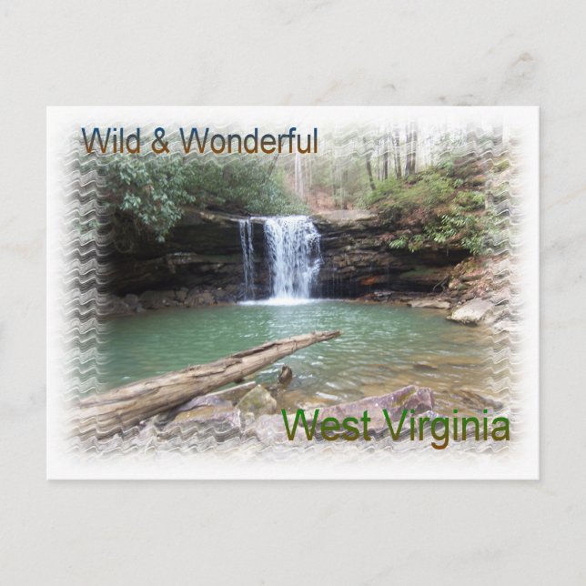 Scenia Appalachian Waterfall Vykort (Framsida)
