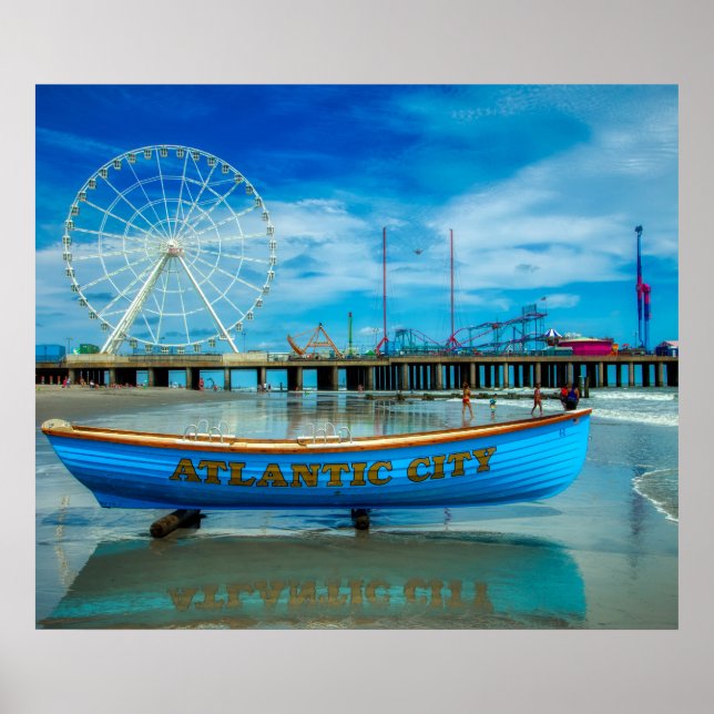 Scenia Atlantic City Boardpromenad Poster (Framsidan)