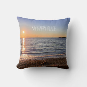 Scenia Beach Sunset Photo Kudde