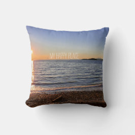 Scenia Beach Sunset Photo Kudde