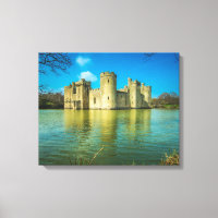 Scenia Bodiam Castle i Öster Sussex England